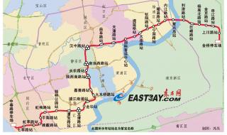 西安地铁二号线线路图